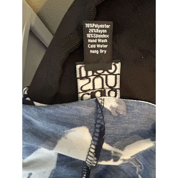 Clara Sun Woo Asymmetrical Tunic Stretch Top Colorful Print Size S - Picture 6 of 6